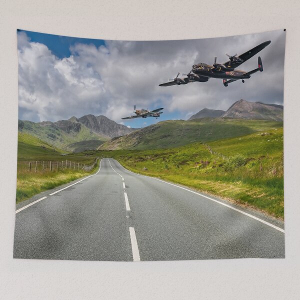Item preview, Lancaster Bomber in Snowdonia designed and sold by AJEvans.