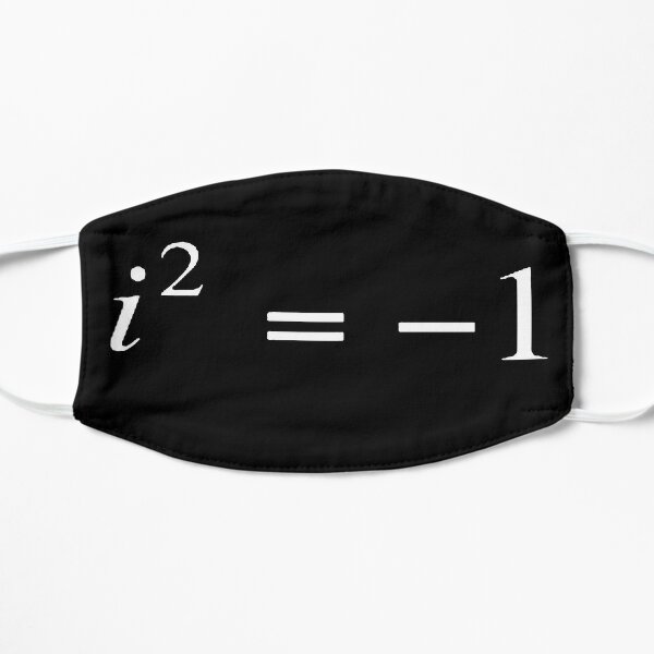 Complex numbers. imaginary. What does it mean? Mathematicians can expand our idea of what numbers are by introducing the square roots of negative numbers Flat Mask