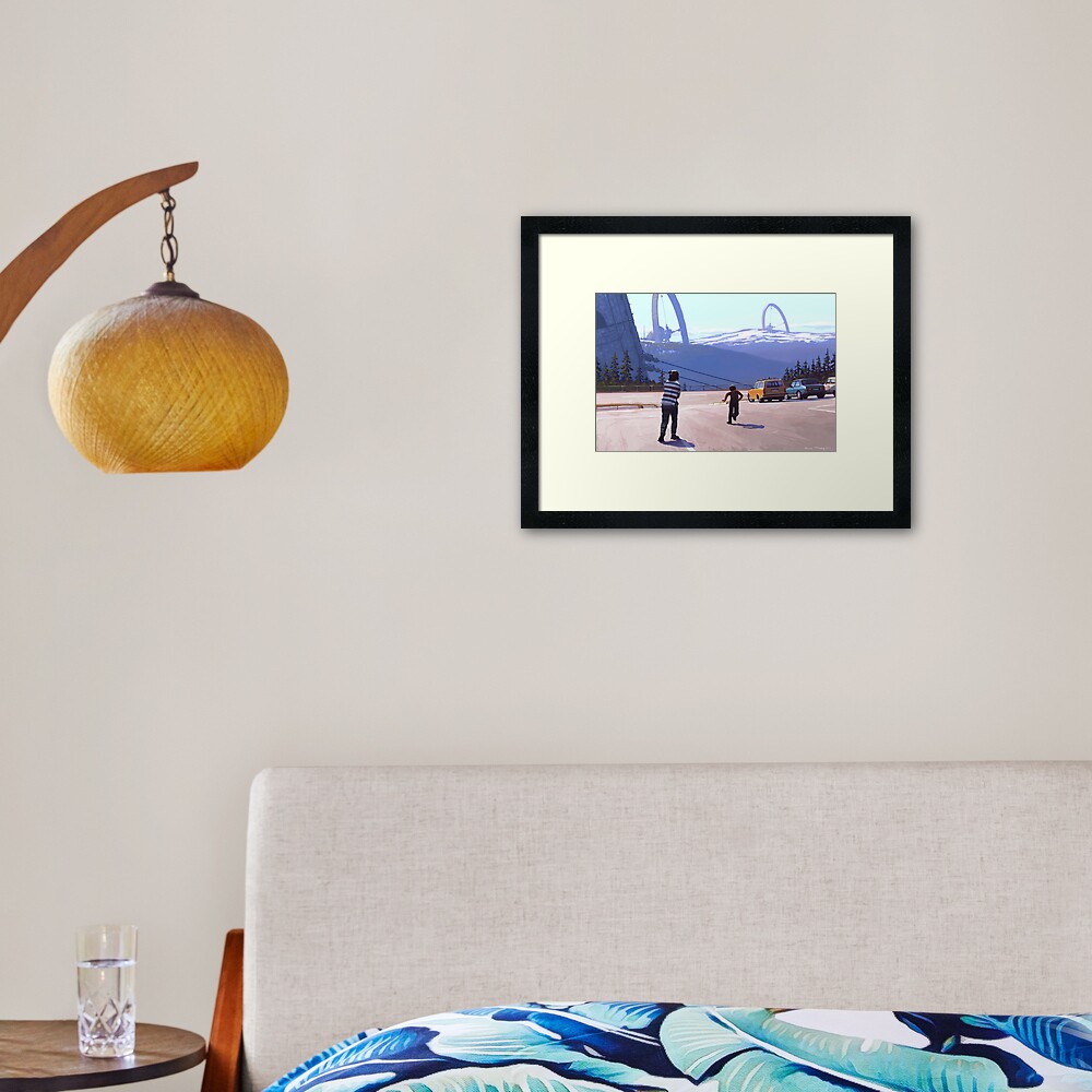 Klövsjöreläet Framed Art Print