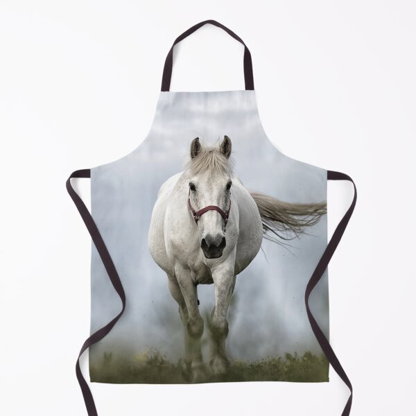 Item preview, White horse galloping designed and sold by fourretout.