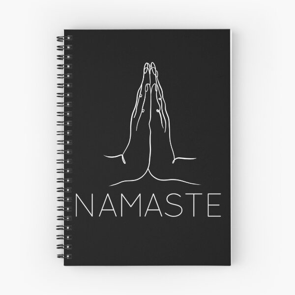 Artikelvorschau, Namaste Hände gestikulieren in Weiß entworfen und verkauft von SibMa.