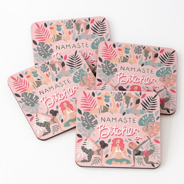 Item preview, Namaste, B*tches – Pink Palette designed and sold by Cat Coquillette.