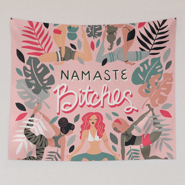 Item preview, Namaste, B*tches – Pink Palette designed and sold by Cat Coquillette.