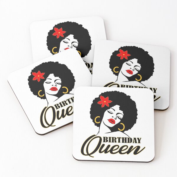 Item preview, Gifts Red Lips Black Girl Magic Afro Diva Birthday Queen designed and sold by Black Queens.