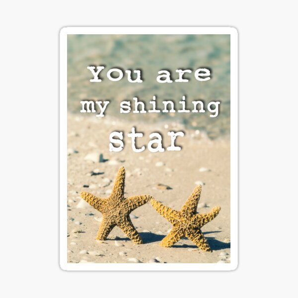 You are my shining star Sticker