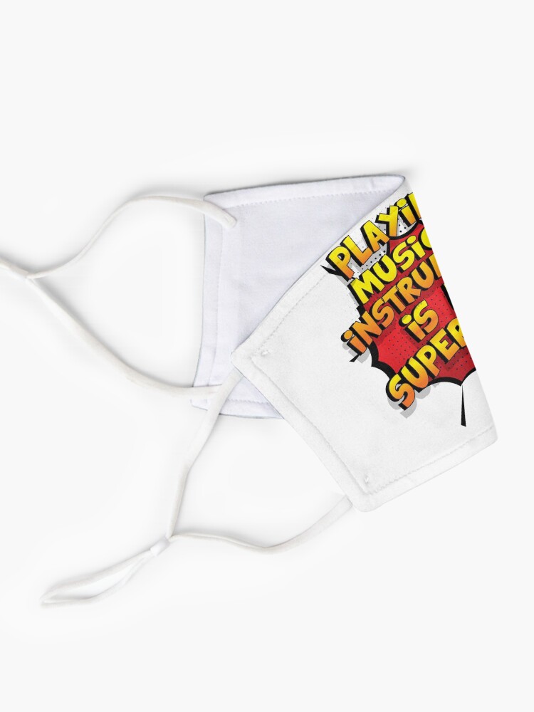 Alternative Ansicht von Playing Musical Instruments ist mein Superpower Lustiges Playing Musical Instruments Designgeschenk Maske