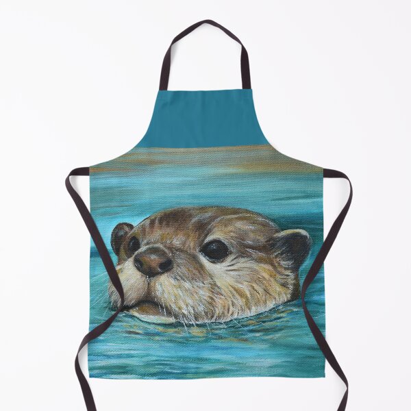 Artikelvorschau, Flussotter-Malerei entworfen und verkauft von Art by Kirsten Sneath.