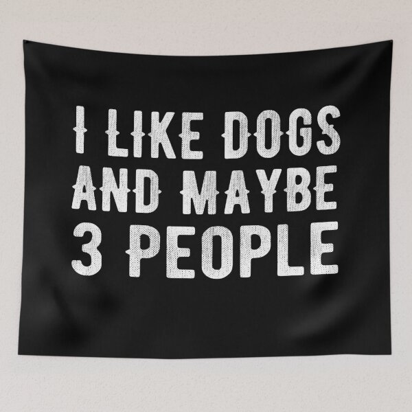 Item preview, I like Dogs and Maybe 3 People  designed and sold by meedTee.