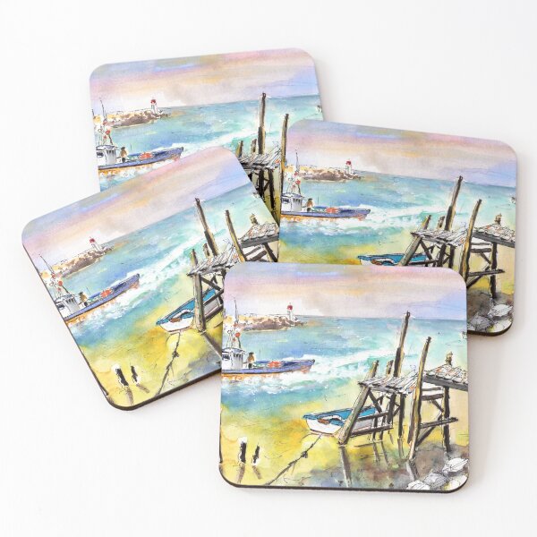 Item preview, Boardwalks And Boats In Brittany designed and sold by Goodaboom.