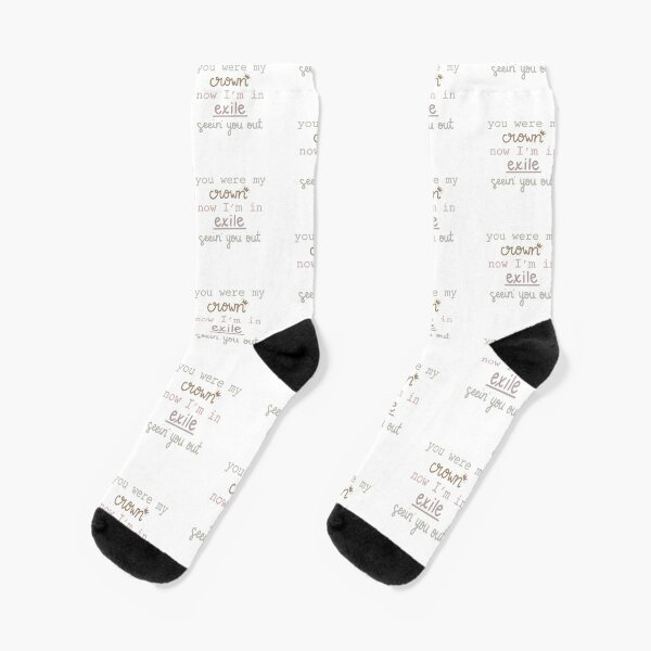 Exile Lyrics Socks Redbubble