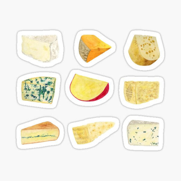 Cheese Set Sticker
