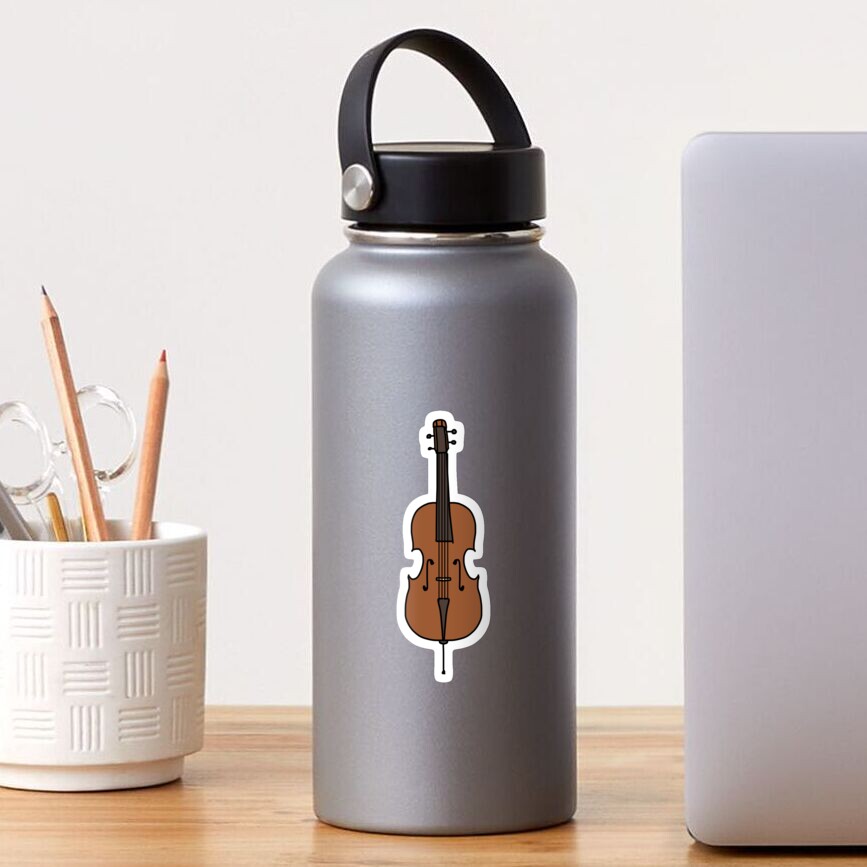 Colorful Cello Art Sticker