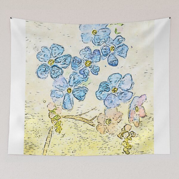 Item preview, Forget me not designed and sold by acrylicsandink.