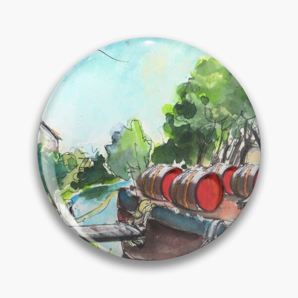 Item preview, Old Wine Barge By Narbonne designed and sold by Goodaboom.