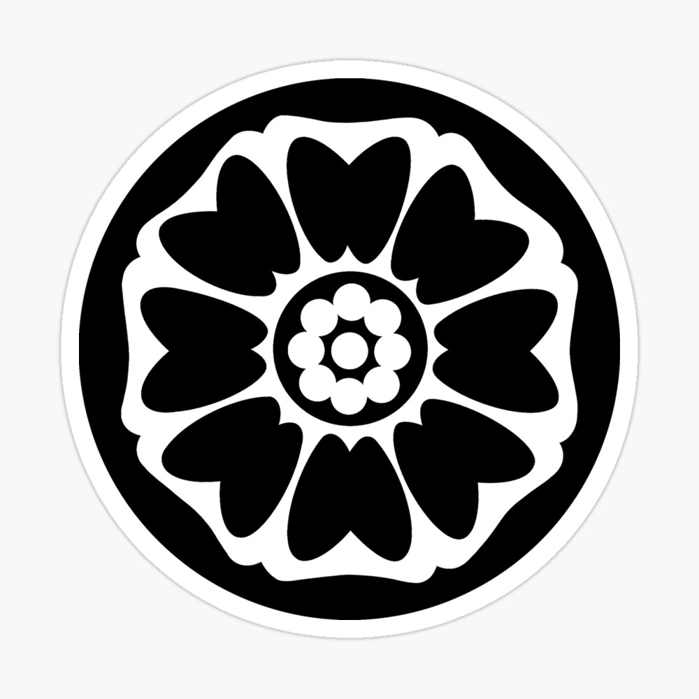 Black And White Order Of The White Lotus Symbol Poster By Gwynethc Redbubble