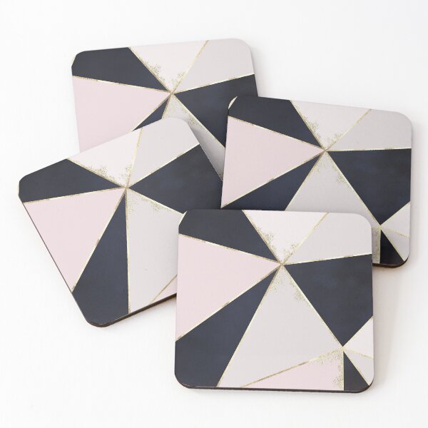 Item preview, Pink Gold Black Geometric designed and sold by OliviaAndAva.