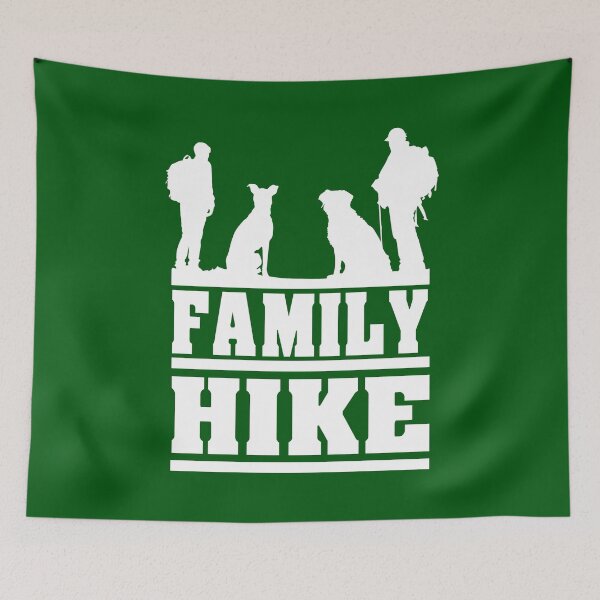Item preview, Family Hike - Outdoor, Mountain, Hiking, Camping and Dog Lovers designed and sold by LookFrog.