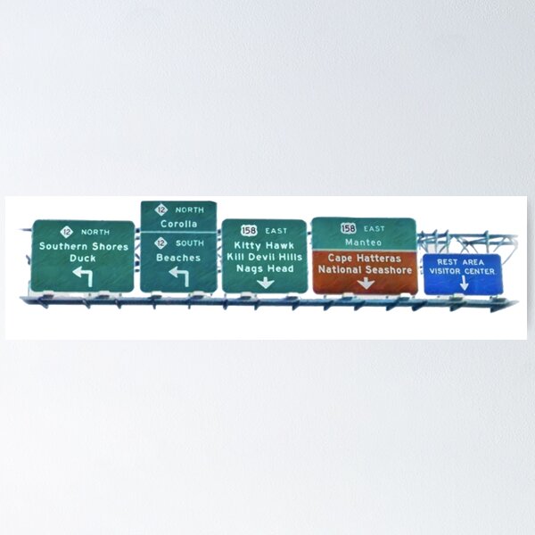 Item preview, Outer Banks Beaches sign. designed and sold by BaldmanDesign.