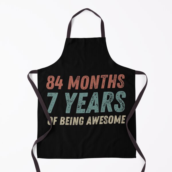 Item preview, Kids 7 Years Old Vintage Retro 84 Months designed and sold by hasnimed.
