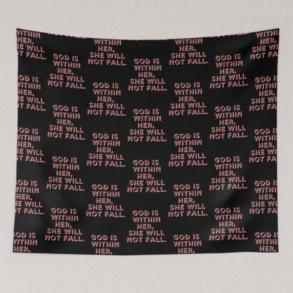 Item preview, God Is Within Her She Will Not Fall - Outlined designed and sold by KarolinaPaz.