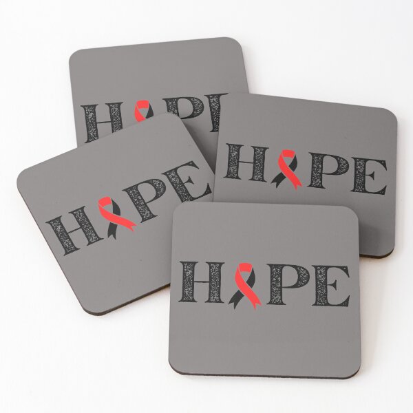 Item preview, Hope Text Black And Red Awareness Ribbon Design designed and sold by Gramsta.