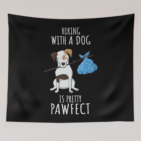 Item preview, Hiking with a dog is Pawfect - Outdoor, Mountain, Hiking, Camping and Dog Lovers designed and sold by LookFrog.