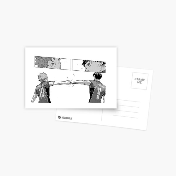 Panel des équipes nationales de Kageyama et Hinata Carte postale