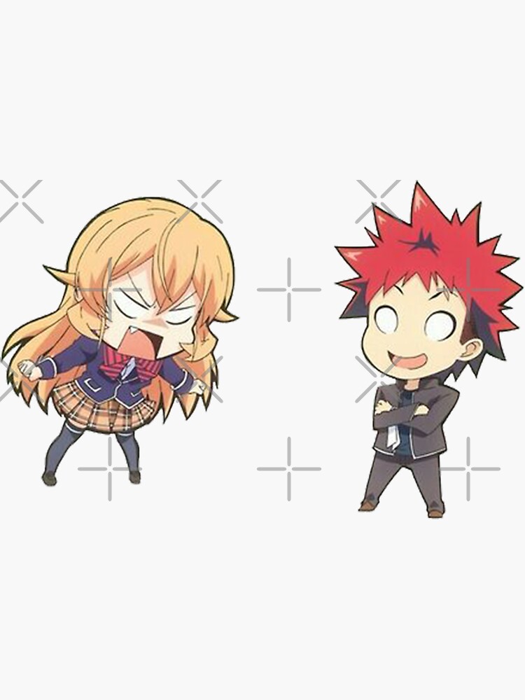 Food Wars! Shokugeki no Soma - Anime - Erina Nakiri & Soma Yukihira Sticker  sōma