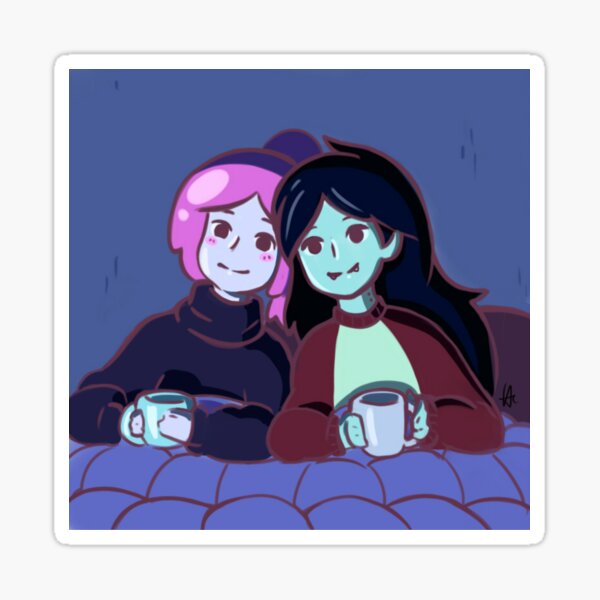 Artikel-Vorschau von Abenteuerzeit - Marceline und Prinzessin Bubblegum Fanart, designt und verkauft von espaciod.