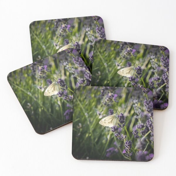 Item preview, White butterfly Hitchin Lavender Fields Macro/Close Up designed and sold by ChloePorter17.