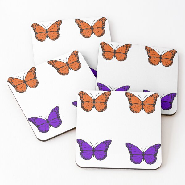 Item preview, Purple and orange butterflies  designed and sold by sophieromiller.