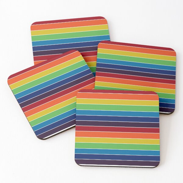 Item preview, colorful stripes - rainbow designed and sold by ZiphGames.