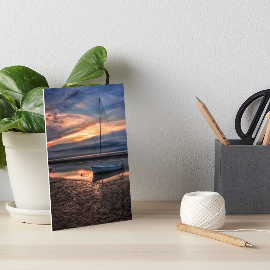 Sunset over Linnell Landing Art Board Print