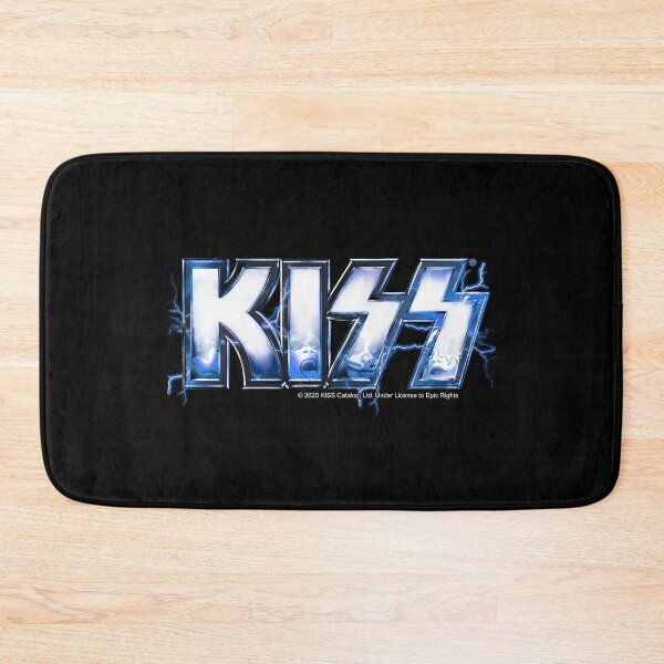 Item preview, KISS rock music band -  Blue Lightning Logo Faces designed and sold by musmus76.