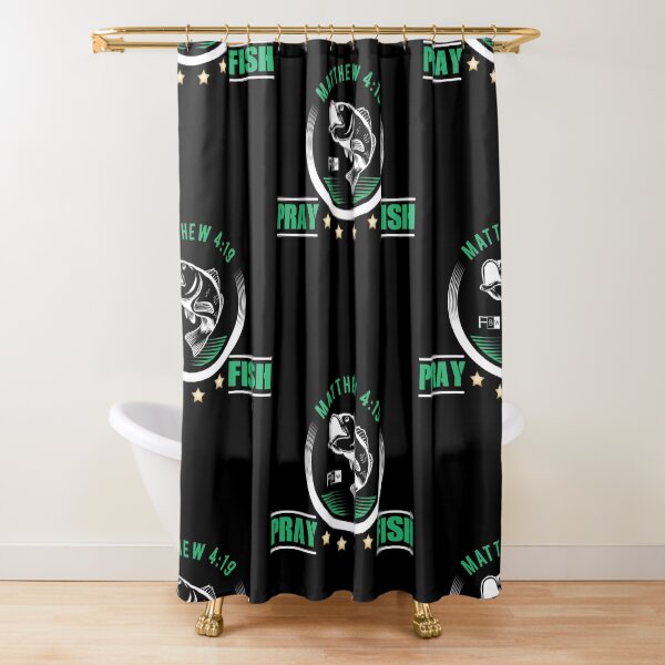 Pray Fish Shower Curtain