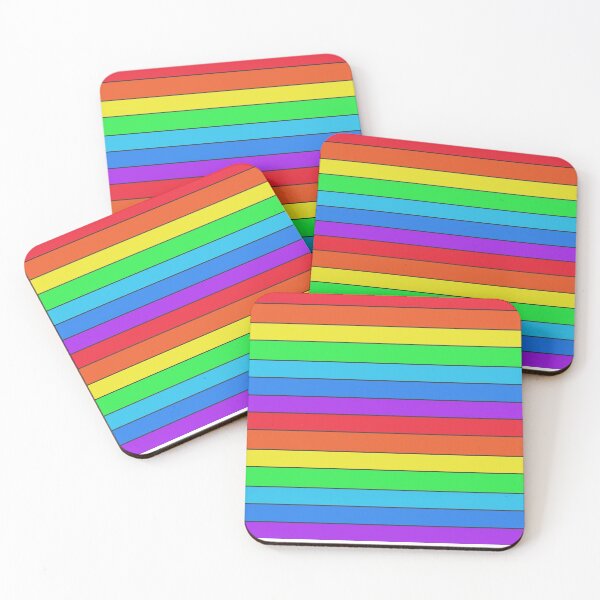 Item preview, colorful stripes - rainbow designed and sold by ZiphGames.