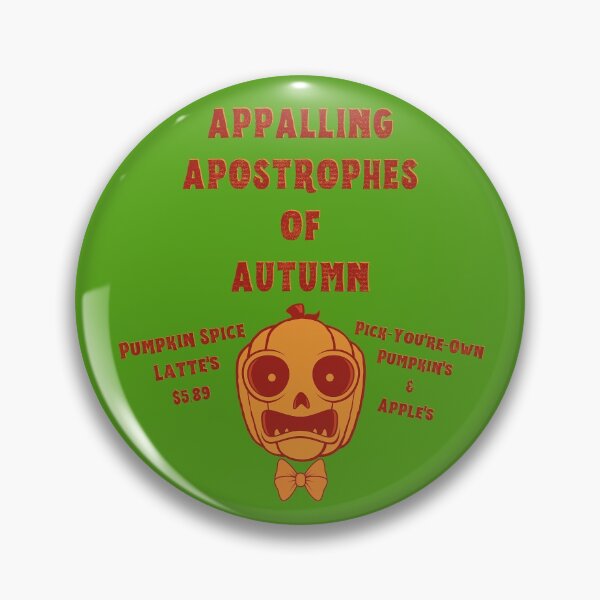 Item preview, Appalling apostrophes of autumn pumpkin bow tie maroon designed and sold by GrammarDance.