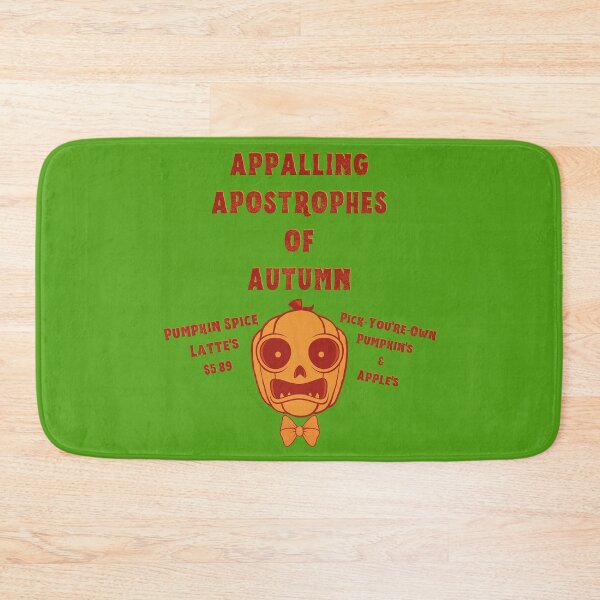 Item preview, Appalling apostrophes of autumn pumpkin bow tie maroon designed and sold by GrammarDance.