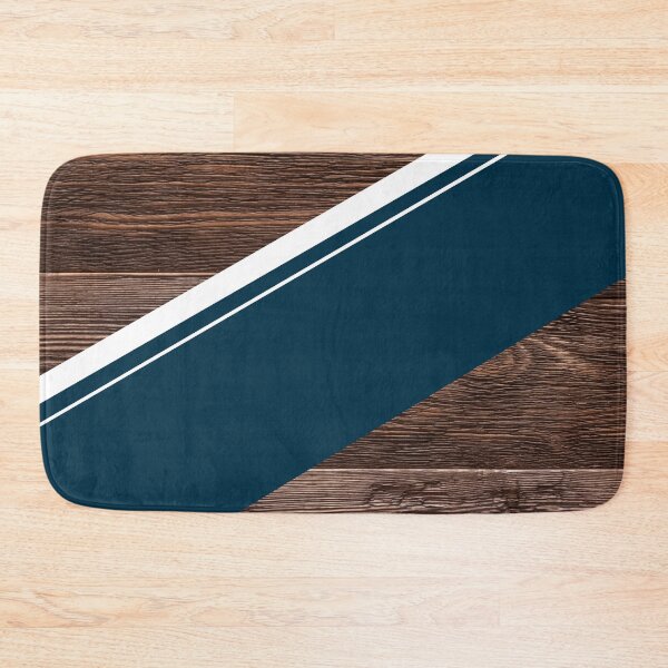 Item preview, Retro Dark Wood and Blue Stripe Design designed and sold by T-shirt-Designs.