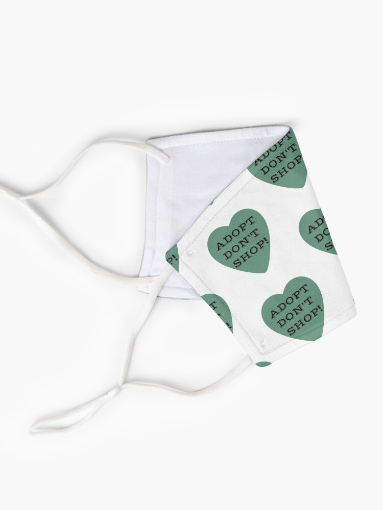 Alternate view of Adopt Don't Shop! Mask
