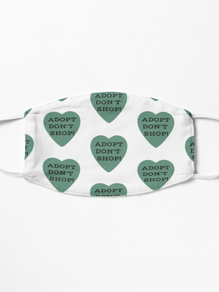 Alternate view of Adopt Don't Shop! Mask
