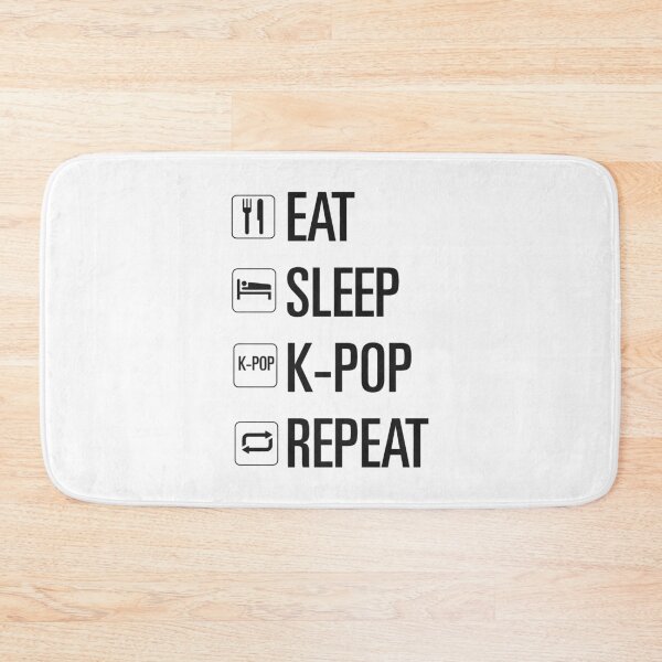Item preview, eat, sleep, k pop, repeat designed and sold by Sofiyaq046.