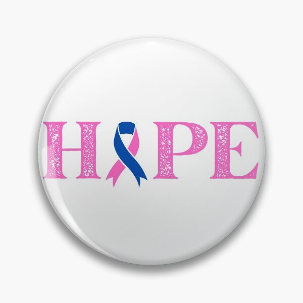 Item preview, Hope Text Pink & Blue Awareness Ribbon Design designed and sold by Gramsta.