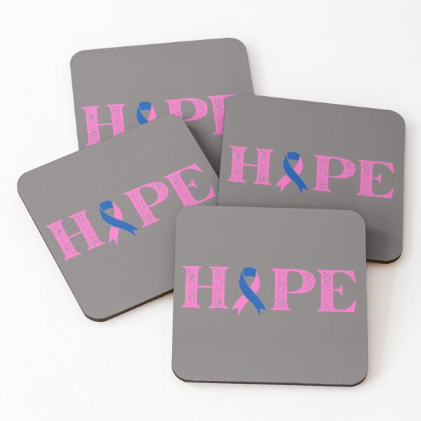 Item preview, Hope Text Pink & Blue Awareness Ribbon Design designed and sold by Gramsta.