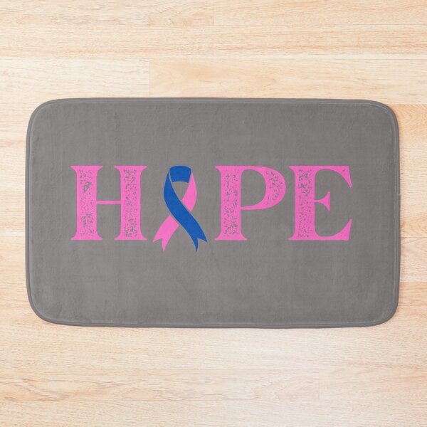 Item preview, Hope Text Pink & Blue Awareness Ribbon Design designed and sold by Gramsta.