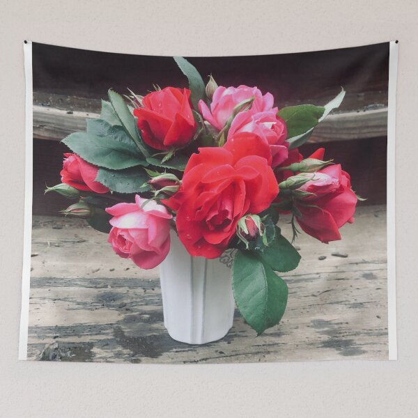 Item preview, Pink and Red Roses Bouquet  designed and sold by abigail-hempell.