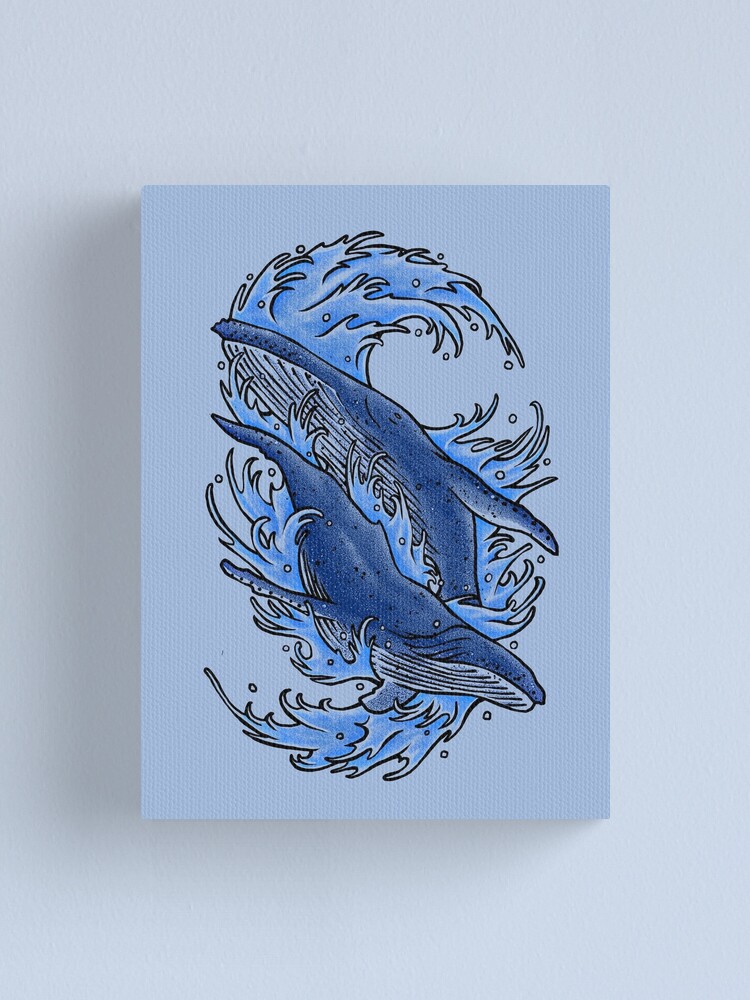 Alternate view of Humpback whales Canvas Print