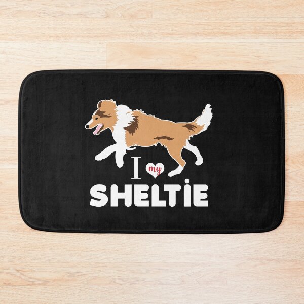 Item preview, Shetland Sheepdog Sheltie Pattern Miniature Collie Dog Breed in Red designed and sold by Art by Jess.