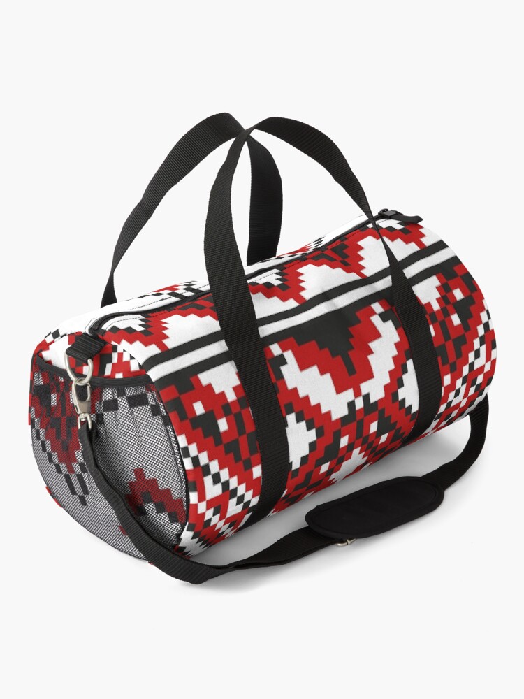 Alternate view of #Ukrainian #Embroidery, #CrossStitch, #Pattern Duffle Bag