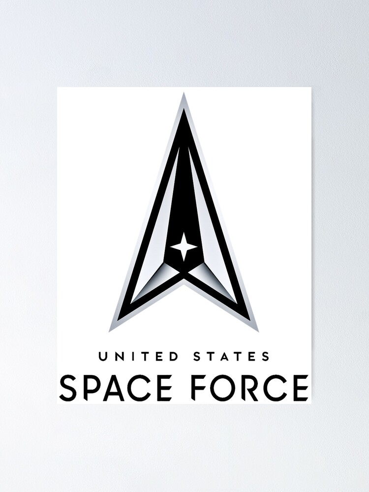 Us Space Force Logo Not The Space Force Shield Poster By Quatrosales Redbubble